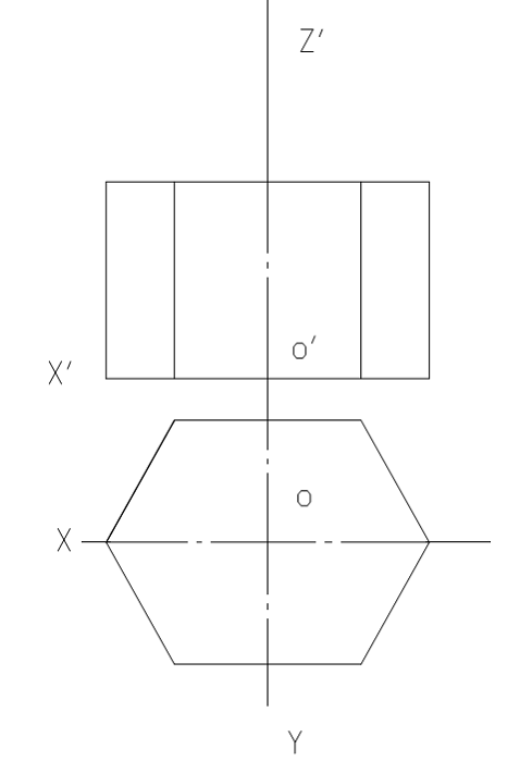 棱柱斜二测画法图片